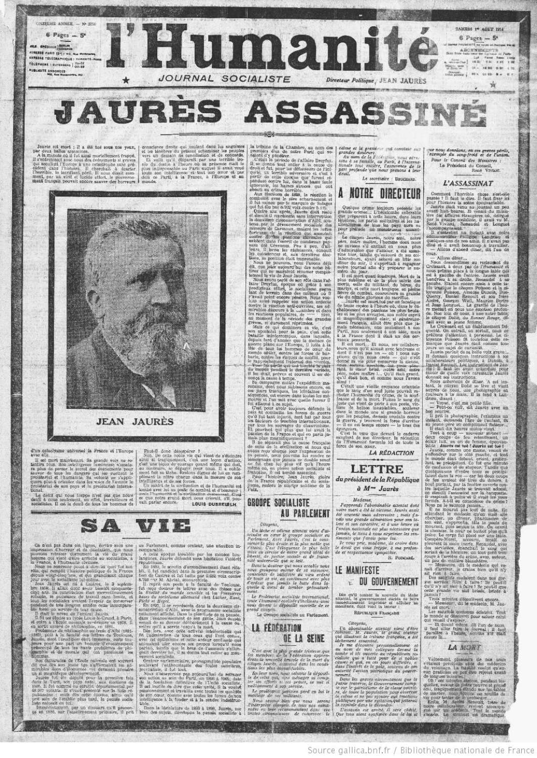Gallica BNF Parti communiste français. L'Humanité (Paris). 1904