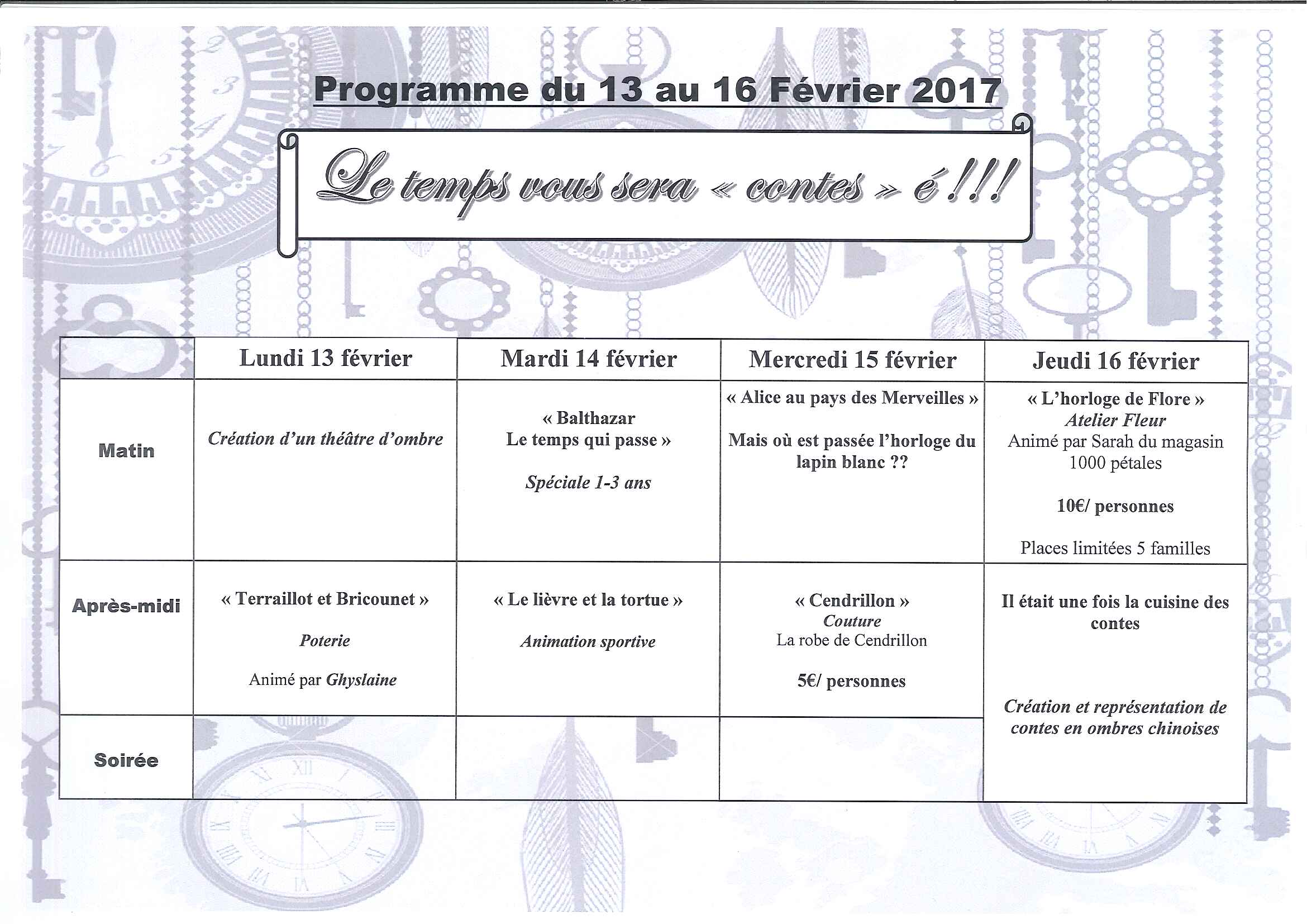 tract programme scanne