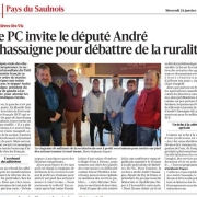 Pour débattre de la ruralité le député André Chassaigne à Maizières-lès-Vic